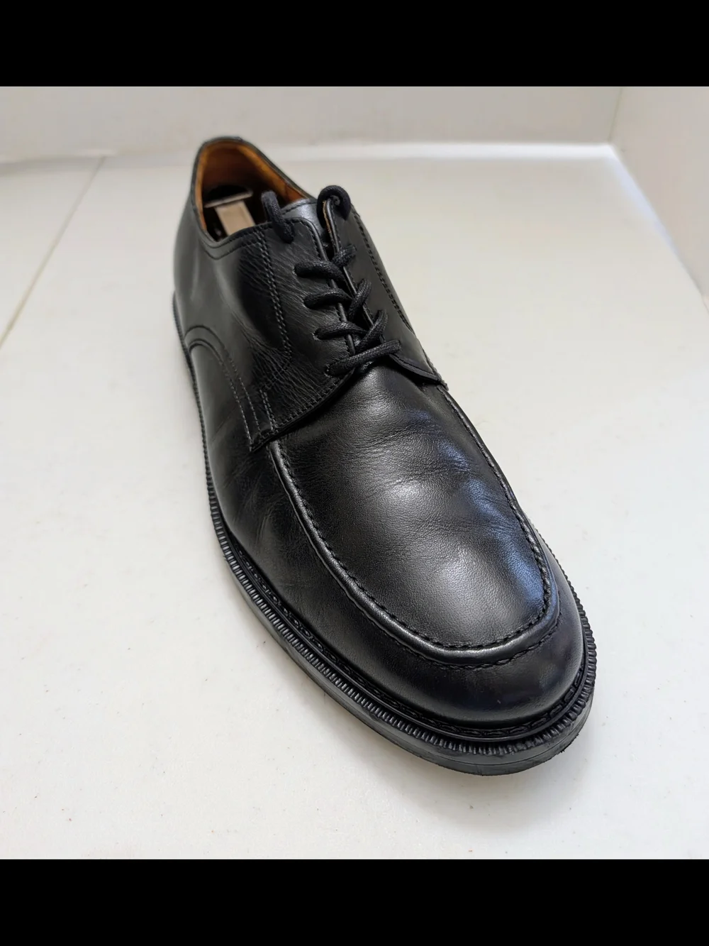 Bill Blass Tucker Men's SIZE 13 D BLACK Leather Dress Shoes Made In Italy